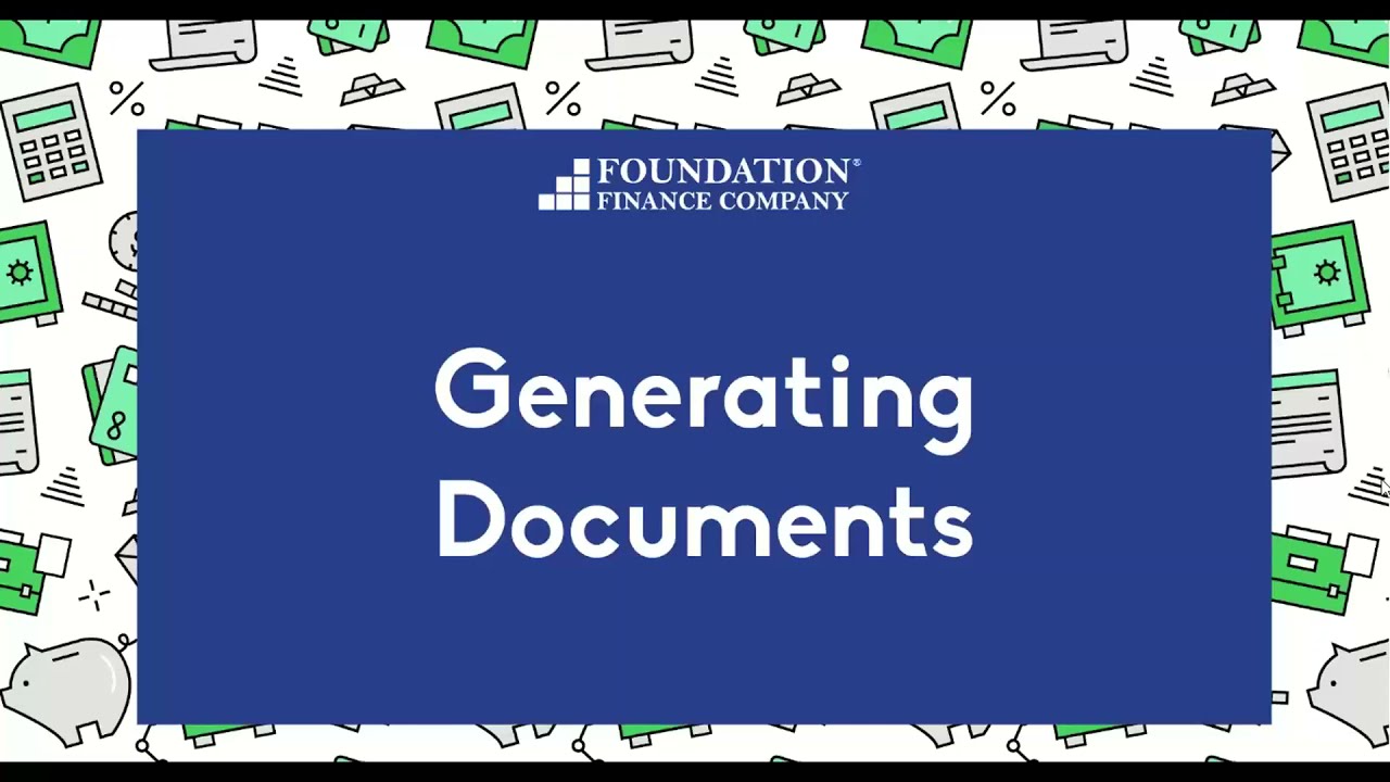 FFC LAUNCHPAD - GENERATING DOCUMENTS - The Fintech